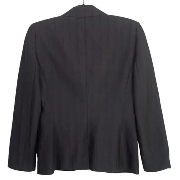 TAHARI Arthur S. Levine Sleek Modern Suit Corpcore Blazer Jacket 6 Petite Brown - Picture 14 of 14